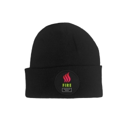 Red Fire Flame by Sam Hit Beanie