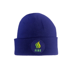 The Green on Fire Beanie