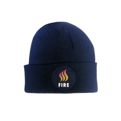The Glowing Red on Fire Beanie