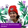 Frankie The  Fabulous Black-footed Ferret Beanie