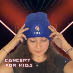 The Glowing Red on Fire Beanie
