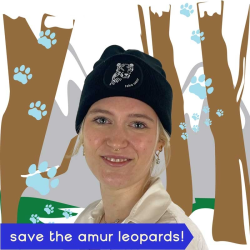 Anton the Amur leopard Beanie